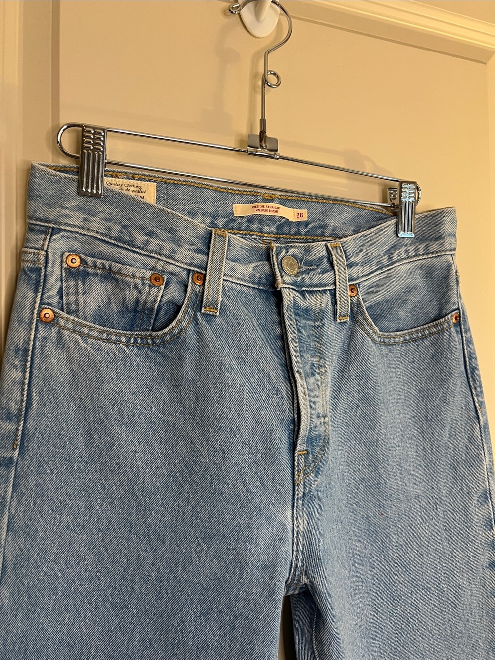Levi’s Wedgie Straight Jeans Size 26 - Picture 3 of 5